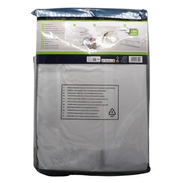 Domopak Living Sacco per sottovuoto con Custodia, Bianco e Grigio, 65x50x15,5 cm, 913051