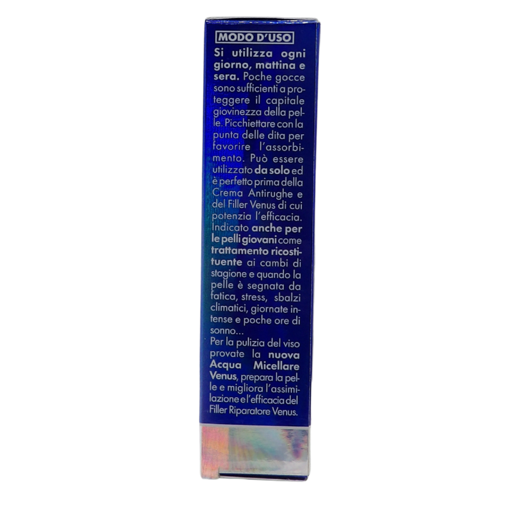 VENUS Filler Siero Riparatore, Viso, Collo e Decollete, Con Microinfusioni Di Acido Ialuronico 30ml