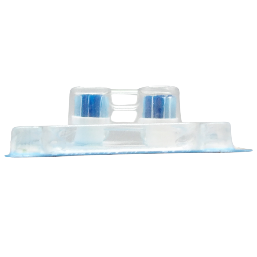 DENTASK PLUS FIT, Testina Per Una Pulizia Di Precisione. Media. Setole a Lunghezza Differenziata. Compatibile Con La Maggior Parte Degli Spazzolini Elettrici (Confezione Da 2 Ricariche)