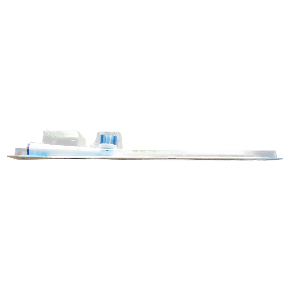 DENTASK PLUS FIT, Testina Per Una Pulizia Di Precisione. Media. Setole a Lunghezza Differenziata. Compatibile Con La Maggior Parte Degli Spazzolini Elettrici (Confezione Da 2 Ricariche)