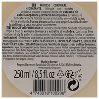 ORGANIC SHOP Mousse Corpo Idratante a Base Di Vaniglia Biologica e Estratto Di Orchidea 250ml