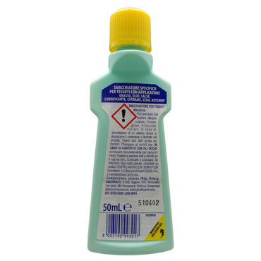 GREY Smacchiatore Specifico Per Tessuti Con Applicatore, MAGO DELLE MACCHIE, Ultra Efficace Su Grasso, Olio e Salse. Anche Per Macchie Di Lubrificante, Catrame, Cera e Ketchup 50ml
