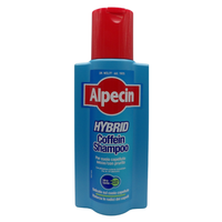 Alpecin Hybrid Caffeine Shampoo, 1 x 250 ml – Adatto per il cuoio capelluto sensibile o pruriginoso, è lo shampoo alla caffeina che aiuta a previene la caduta ereditaria dei capelli.