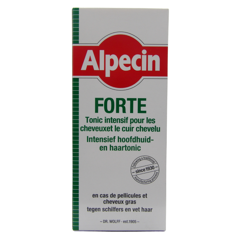 Alpecin Medicinal FORTE Tonico - 1 x 200 ml - Efficace contro forfora e caduta dei capelli, allevia il prurito del cuoio capelluto, lenisce le irritazioni, ideale per capelli grassi