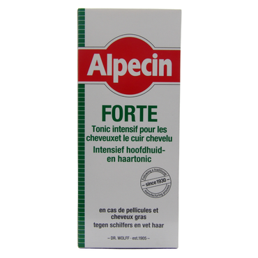 Alpecin Medicinal FORTE Tonico - 1 x 200 ml - Efficace contro forfora e caduta dei capelli, allevia il prurito del cuoio capelluto, lenisce le irritazioni, ideale per capelli grassi