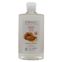 OMIA Bagno Seta Erboristico, All'Olio Di MANDORLA, Olio Biologico Estratto a Freddo. 0% Sapone, Sles e Peg 400ml