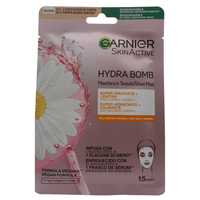 GARNIER Maschera In Tessuto Super Idratante Lenitiva con Acido Ialuronico + Camomilla 28g (Unità)