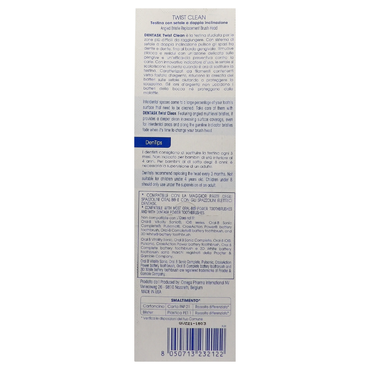 DENTASK TWIST CLEAN, Testina Per Una Pulizia Intensa Lungo Il Bordo Gengivale, Media. 5 Volte Più Efficace Per La Rimozione Della Placca Vs. Spazzolino Manuale (Confezione Da 5 Testine)