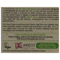 OMIA Crema Viso IDRATANTE, Idrata e Rinfresca. Con Aloe Vera Del Salento. 0% Siliconi, PEG, Coloranti 50ml (Unità)