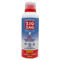 Zig Zag Insetti Via Antipuntura Lozione Zanzare Comuni, Tigre E Zecche 200 ml.