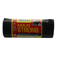 DOMOPAK Sacchi Nettezza MAXI STRONG, Formato 150L, Misura 80x120 cm. Ultra Resistente - Spessore Maggiorato. Rotolo Da 10 Sacchi Neri (Rotolo)