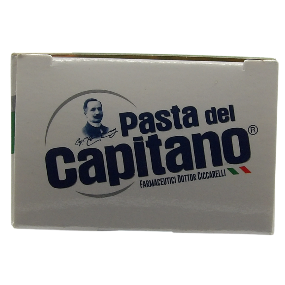 PASTA DEL CAPITANO Dentifricio ANTITARTARO, Rinfresca L'Alito, Ideale Per Fumatori, Aiuta a Prevenire La Placca. Con Pirofosfati, Salvia e Timo, Sulfetal Zn e Menta Bio Certificata 75ml