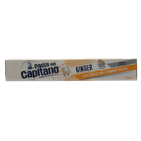 PASTA DEL CAPITANO Dentifricio ZENZERO Bio, Con Antibatterico. Protezione Completa, Rinfresca L'Alito. Con Fluoro e Sulfetal Zn. Non Contiene Parabeni, Triclosan, Sodio Lauril Solfato 75ml