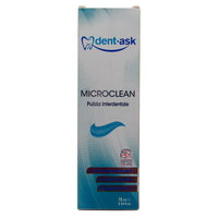 DENTASK Dentifricio MICROCLEAN, Pulizia Interdentale. Con Microgranuli Pulenti, Formula Pro-Smalto, Effetto Anti-Placca 75ml