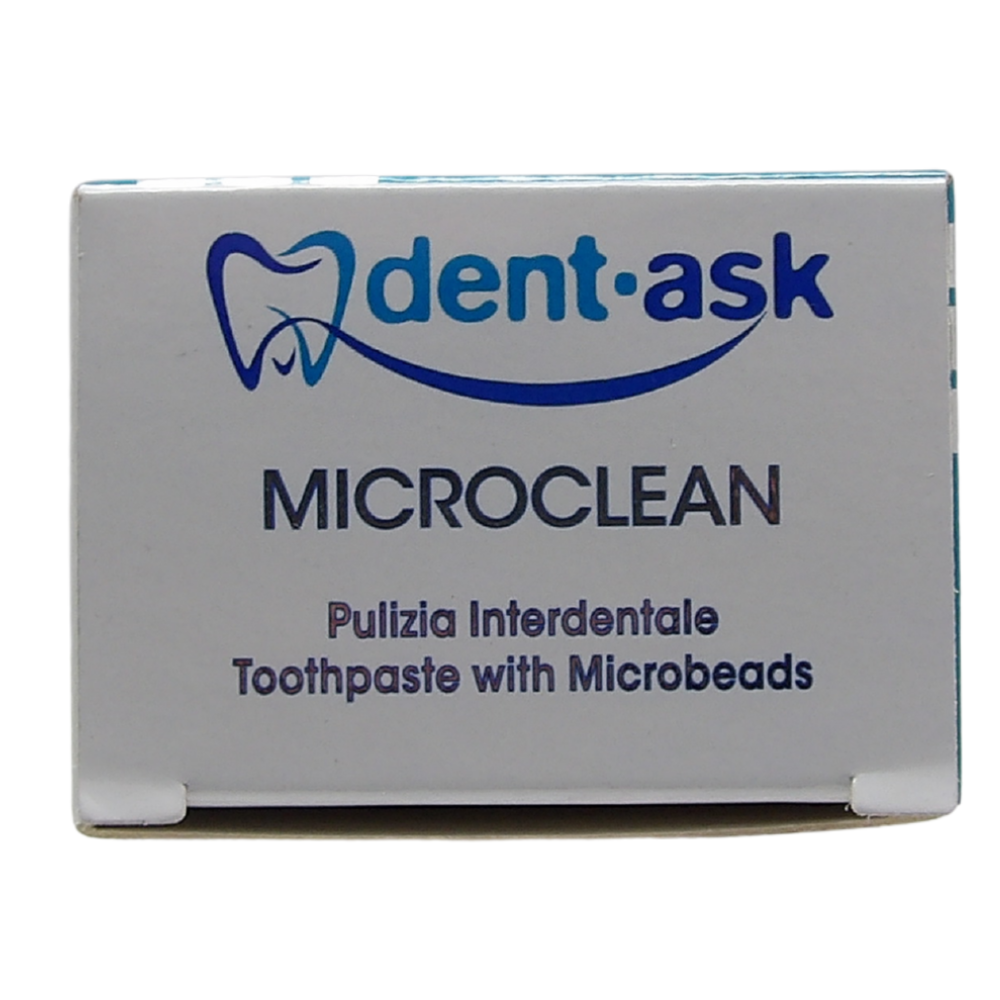 DENTASK Dentifricio MICROCLEAN, Pulizia Interdentale. Con Microgranuli Pulenti, Formula Pro-Smalto, Effetto Anti-Placca 75ml