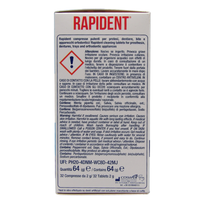 RAPIDENT Compresse Pulenti Per Apparecchi Dentali Ortodontici. Rimuove i Batteri, Elimina Le Macchie In 1 Minuto! Elimina i Cattivi Odori, Freschezza Duratura (Confezione Da 32 Compresse)