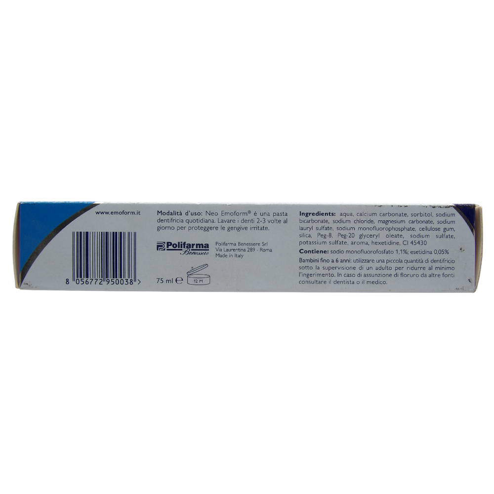 EMOFORM Dentifricio Protezione Quotidiana, Per La Salute Delle Gengive Irritate 75ml