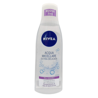 NIVEA Acqua Micellare EXTRA-DELICATA, Per Pelli Sensibili. Detergente 3in1 Per Viso & Occhi. Con Dexpantenolo & Olio Di Semi D'Uva 200ml
