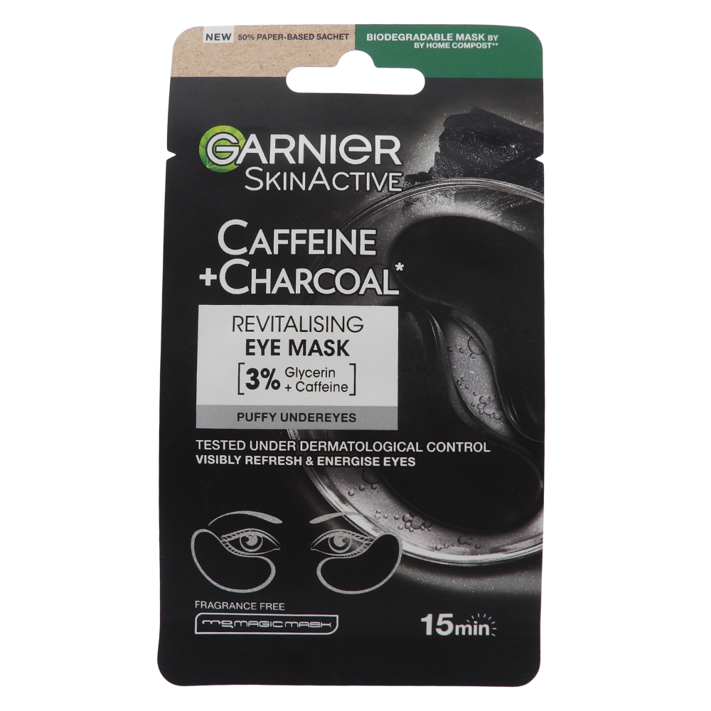 GARNIER Maschera In Tessuto Occhi Rivitalizzante+caffeina