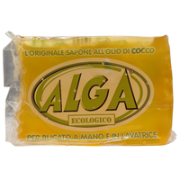 ALGA BIO Sapone Ecologico: Naturale all'Olio di Cocco, Delicato sulla Pelle, Adatto per Lavatrice e a Mano, Ottima Azione Detergente, Biodegradabile - 400g