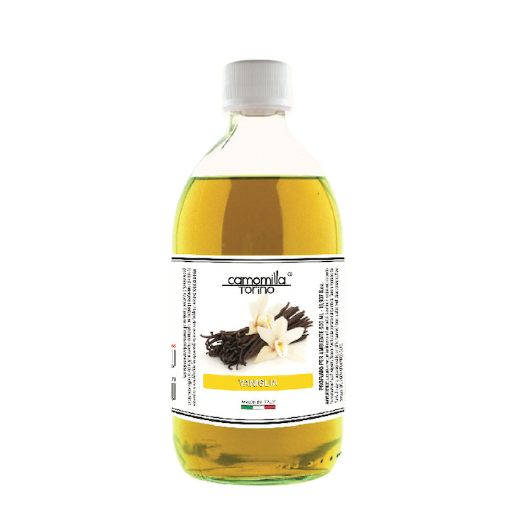 Camomilla Torino Diffusore Ambiente 26 Fragranze Naturali e Intense ad Alto Concentrato di Essenza - Made in Italy Formato Ricarica da 500ml