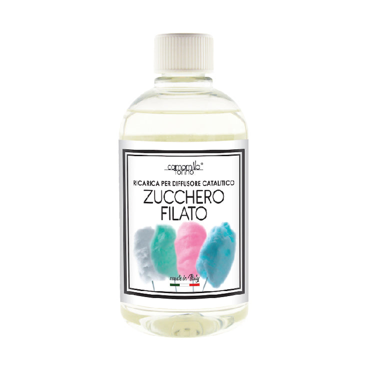 Camomilla Torino Ricarica Profumo 500 ml per Lampada Catalitica 25 Fragranze Naturali e Intense ad Alto Concentrato di Essenza- Made in Italy