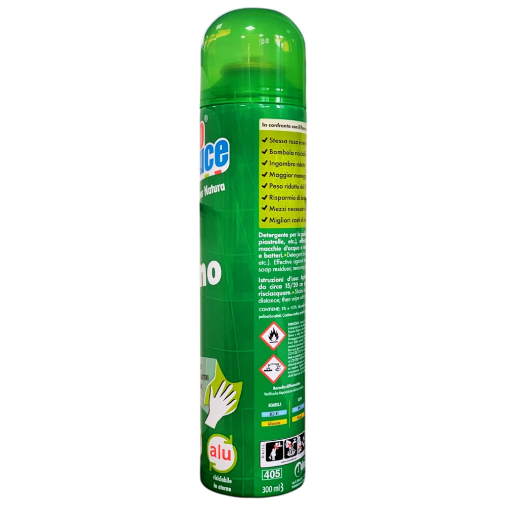 Chiaro Luce Spray BAGNO, Pulito Senza Fatica, Rimuove Germi e Batteri, Rimuove Il Calcare 300ml